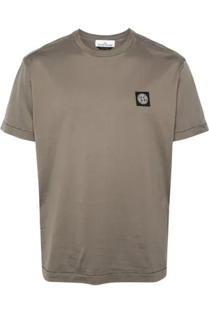Stone Island Compass-patch cotton T-shirt