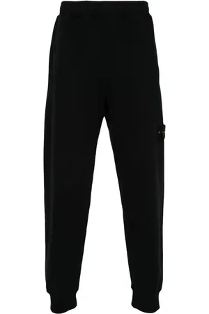 Stone Island Compass-badge cotton track pants
