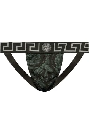 VERSACE Barocco stretch-cotton jockstrap
