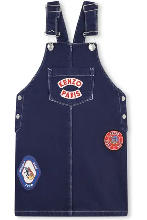 Kenzo Logo-applqué denim dress