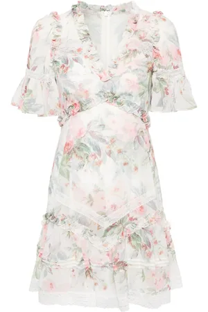 Needle & Thread Paradise Garden floral-print minidress