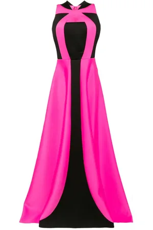 Saiid Kobeisy Panelled belted gown