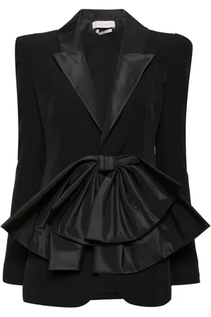Saiid Kobeisy Bow-detail single-breasted blazer