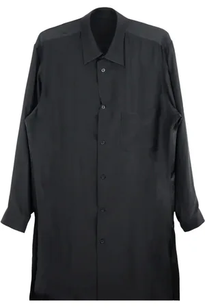 YOHJI YAMAMOTO Illustration-print silk shirt