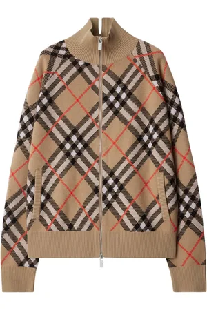 Burberry Vintage Check zip-up cardigan