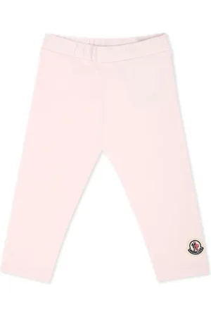 Moncler Logo patch cotton blend leggings