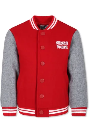 Kenzo Logo-embroidered varsity jacket