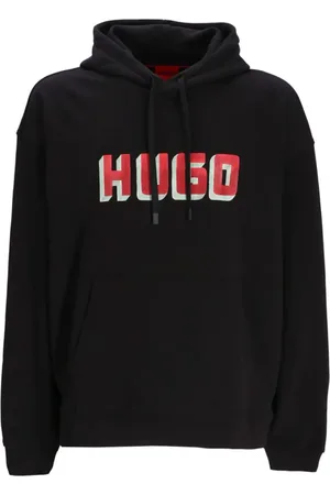 HUGO BOSS Logo-print cotton hoodie
