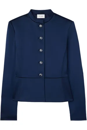 ST. JOHN Button-up satin jacket
