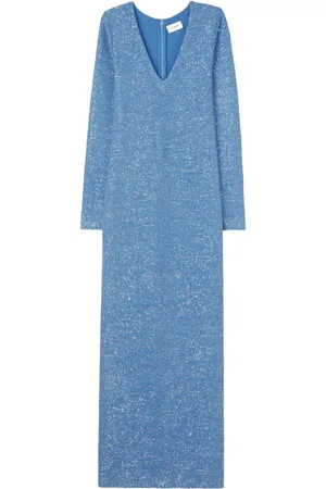 ST. JOHN Sequin-design maxi dress