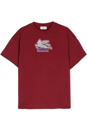 Etro Pegaso embroidery cotton T-shirt