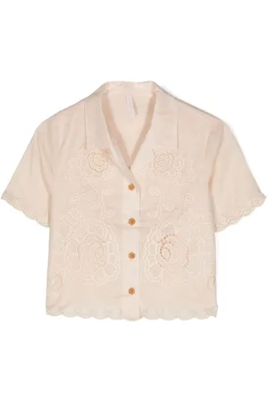 ZIMMERMANN Guipure-lace cotton blouse