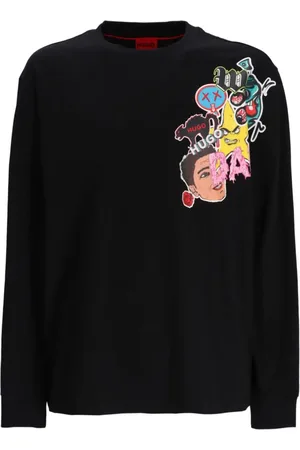 HUGO BOSS Graphic-print cotton sweatshirt
