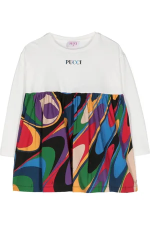 PUCCI Junior Iride-print cotton dress