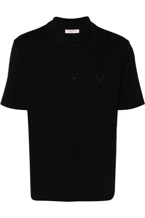 VALENTINO GARAVANI V Detail ribbed polo shirt