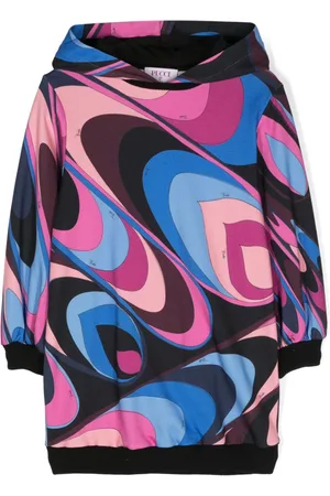 PUCCI Junior Marmo-print hooded jacket