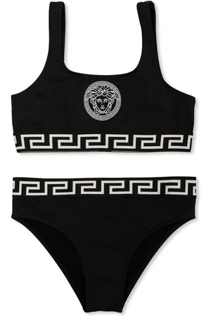 VERSACE Medusa Head-print Greca-detail bikini set