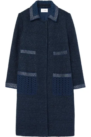 ST. JOHN Single-breasted tweed coat
