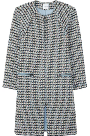 ST. JOHN Single-breasted tweed coat