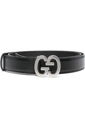 Gucci Logo-buckle leather belt