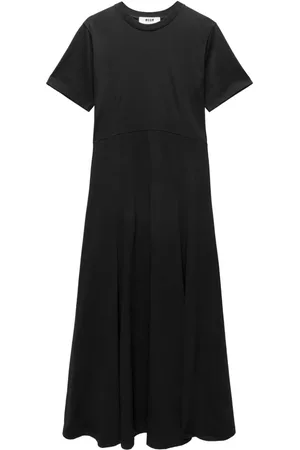 Msgm Logo-embroidered maxi dress