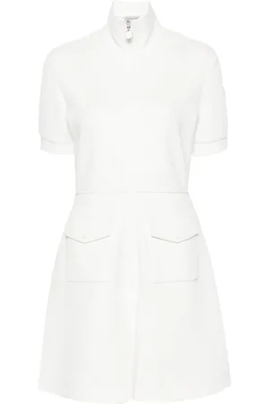 Moncler Logo-patch piqué mini dress