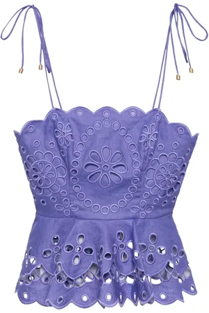 ZIMMERMANN Pop broderie-anglaise tank top