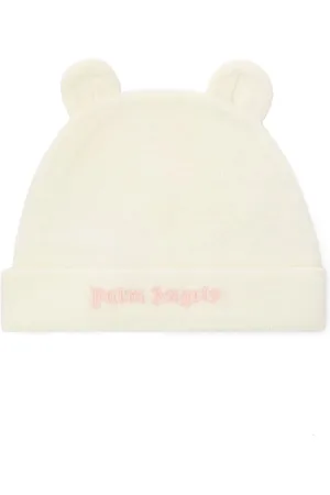 Palm Angels Logo-embroidered teddy beanie
