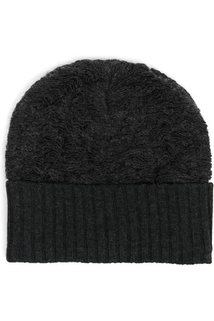 Maison Margiela Turn up-brim textured beanie
