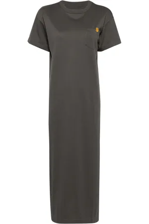 SACAI Side-slit T-shirt dress
