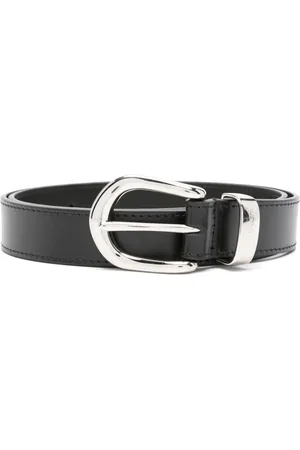 Alberta Ferretti Logo-engraved leather belt