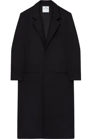 Courrèges Tailored long wool blend coat