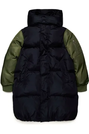 Maison Margiela Colour-block quilted coat
