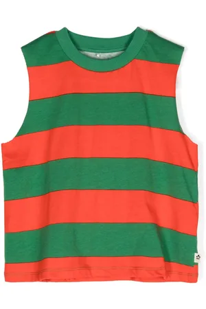 Mini Rodini Striped organic cotton tank top