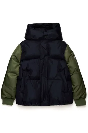Maison Margiela Colour-block quilted puffer jacket