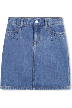 Sonia Rykiel Enfant Rhinestone-embellished denim skirt