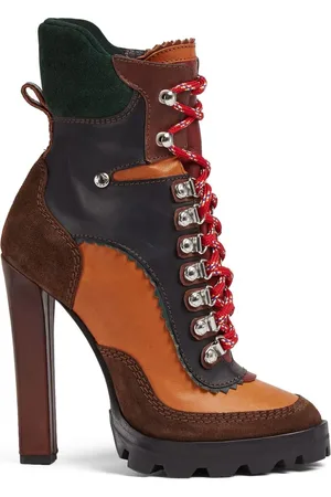 Dsquared2 120mm round-toe leather boots