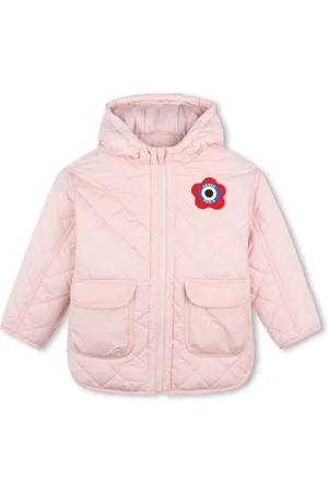 Kenzo Logo-embroidered quilted jacket