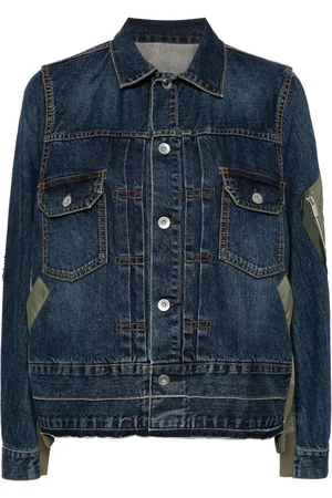 SACAI Panelled denim jacket
