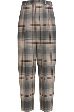 Marni Plaid tapered trousers