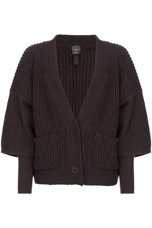Pinko Layered ribbed-knit cardigan