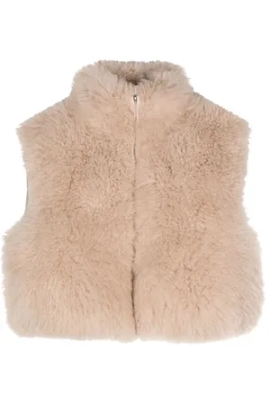 LISKA Fur-design cashmere gilet