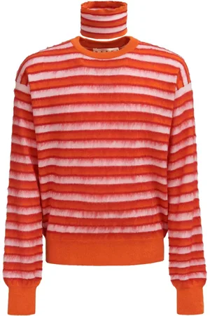 Marni Striped roll-neck jumper