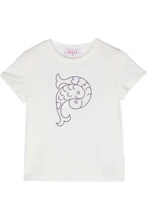 PUCCI Junior Logo-print cotton T-shirt