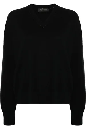 Fabiana Filippi Sequin-detail V-neck jumper
