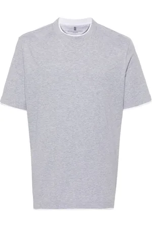 Brunello Cucinelli Layered cotton T-shirt