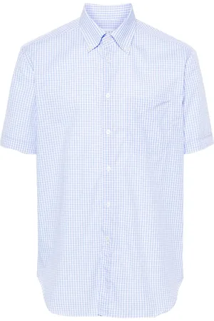 Xacus Check-pattern cotton shirt