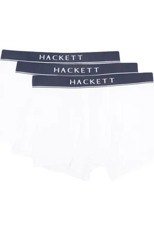 Hackett Logo-waistband cotton briefs (pack of three)