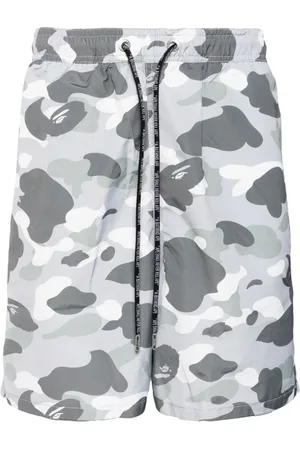 A Bathing Ape Camouflage-pattern drawstring shorts