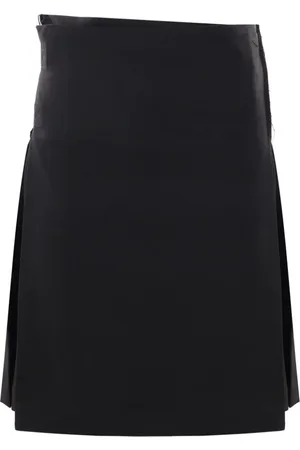 JORDAN LUCA Pleated wool kilt